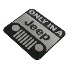 Kit 3 Adesivos Resinados Emblemas 10x8cm Para Jeep 19137 Cor Cinza Foto mini 4