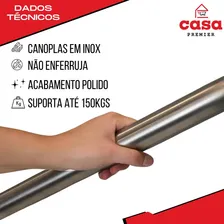 Kit 3 Alças Ou Barra De Apoio 70cm, 60cm E 40cm Cor Prateado Foto mini 4