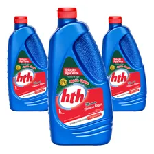 Kit 3 Algicida Choque Hth Solução Ćgua Verde 1 Litro Piscina Foto mini 1
