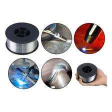 Kit 3 Arame Solda Mig Uso Sem Gás E71t-gs 0,8mm 1kg Cada Cor Prateado Foto mini 1