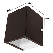 Kit 3 Arandela Luminária Frisada E Parede Dois Fachos Box Cor Marrom 110V/220V (Bivolt) Foto mini 4