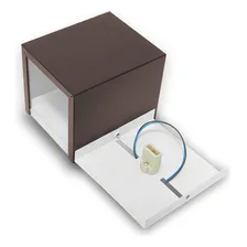 Kit 3 Arandela Luminária Frisada E Parede Dois Fachos Box Cor Marrom 110V/220V (Bivolt) Foto mini  3