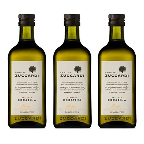 Kit 3 Azeites Extra Virgem Argentino Zuccardi Coratina 250ml Foto 1