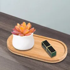 Kit 3 Bandejas De Madeira Tábua Petisqueira 19cm Decoração Foto mini 3