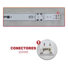Kit 3 Barras Compatível Com 43Lj5500 43Lj551C 43Lj5550 43Lk5700Psc Televisão 43 Polegadas Pci Eletroparts Foto mini  2