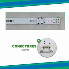 Kit 3 Barras De Led 43lj5500 43lj6300 43lj5550 43lj551c Nova Foto mini  3