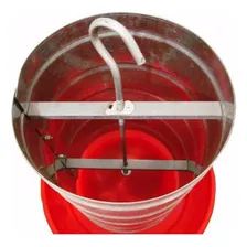 Kit 3 Bebedouros Pendulares + 3 Comedouros Galvanizado 5kg Foto mini 2
