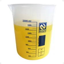 Kit 3 Béquer Becker Plástico 2000ml Forma Baixa Graduado Foto mini 4