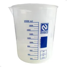 Kit 3 Béquer Becker Plástico 2000ml Forma Baixa Graduado Foto mini 3