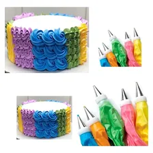 Kit 3 Bicos Wilton Chuveirinho 134 233 E 234 + Tesoura Foto mini 3