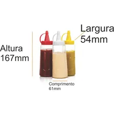 Kit 3 Bisnagas Transparente Plásticas Cor Colorido Foto mini 2