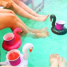 Kit 3 Boias Porta Copo Flamingo Preto Piscina Bo15895 Foto mini 4