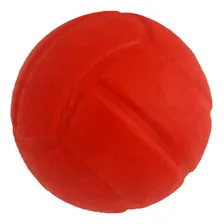 Kit 3 Bola Cães Pet Borracha Maciça Gr 75mm/7,5cm Premium Cor Vermelho Foto mini 2