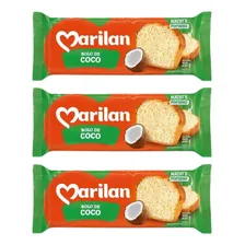 Kit 3 Bolo Marilan Coco Tradicional 200g Foto  mini 1
