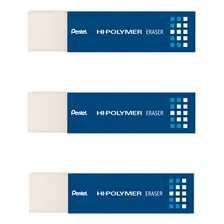 Kit 3 Borracha Pentel Hi-polymer Eraser Slim Type Ezee02 Foto  mini 1