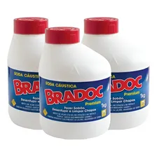 Kit 3 Bradoc Desentupidor Profissional E Limpa Chapas 1kg Foto mini 1
