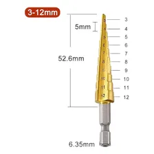Kit 3 Brocas Escalonadas Cônicas Hss Com Estojo Rocha Distribuições Foto mini 4