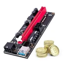Kit 3 Cabos Riser Pci Express 1x A 16x Pcie Mineração Cor Vermelho Foto mini 2