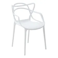 Kit 3 Cadeiras Jantar Allegra Branco Polipropileno Foto mini  2