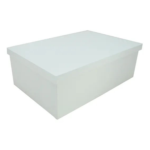 Kit 3 Caixa Retangular Tampa Sapato 35x25x8 Mdf Mad Pintado Foto 1