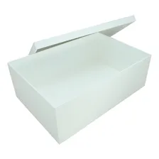Kit 3 Caixa Retangular Tampa Sapato 35x25x8 Mdf Mad Pintado Foto mini  2