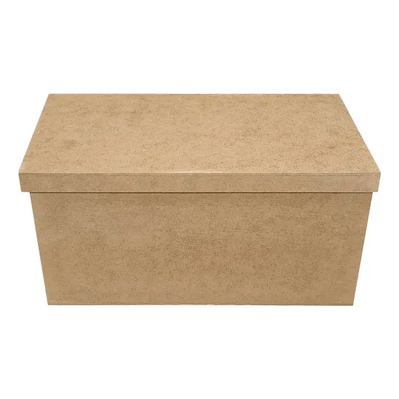 Kit 3 Caixa Retangular Tampa Sapato G 31x15x15 Mdf Madeira Foto 1