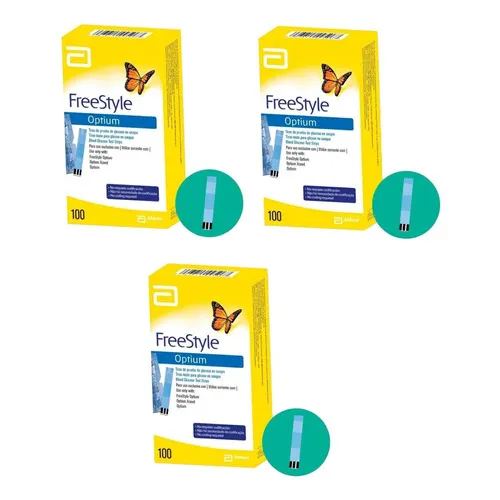 Kit 3 Caixa Tiras Freestyle Optium 100 Tiras Foto 1