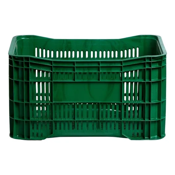 Kit 3 Caixas AgrÃcola Hortifruti Frutas Rancho 47l-reforçada Cor Verde Foto 1
