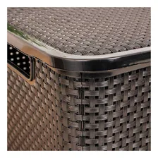 Kit 3 Caixas Organizadoras Rattan Com Tampa 7l + 15l + 20l Foto mini 2