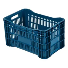 Kit 3 Caixas PlĂĄsticas HortifrĂști AgrĂcola Cor Azul Foto mini 2