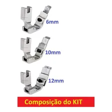Kit 3 Calcador Pregar Fita Elástico Máquina Reta Industrial Foto mini 3