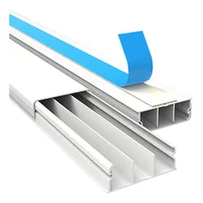 Kit 3 Canaleta 40x15 Fita Adesiva Perfis Divisoria 1 Metro Foto mini 3