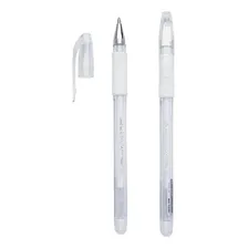 Kit 3 Caneta Molin Gel Hi-jell Branca Marcação Papel Preto Foto mini 1