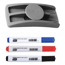 Kit 3 Canetas Para Quadro Branco Lousa Com Apagador Foto mini 1