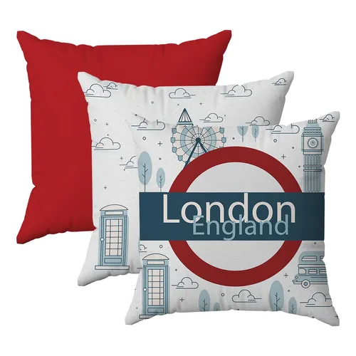 Kit 3 Capas Almofadas Decorativas Londres 45x45 Id Decor Foto 1