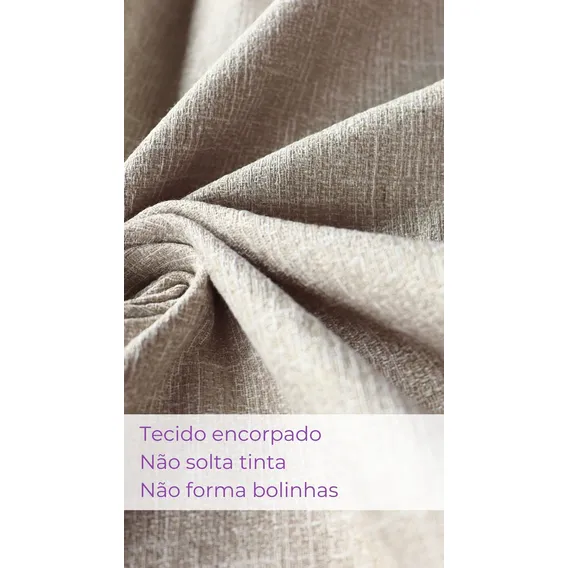 Kit 3 Capas De Almofada 45x45 Veludo Linho Lisa Bege Cru Cor Marrom Liso Foto 1