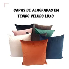 Kit 3 Capas De Almofadas Veludo Luxo 45x45 Varias Cores Cor Cinza Chumbo Foto mini  3