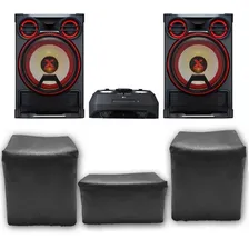 Kit 3 Capas Pra Mini System L-g Xboom Ck43 Impermeavel Preta Foto  mini 1