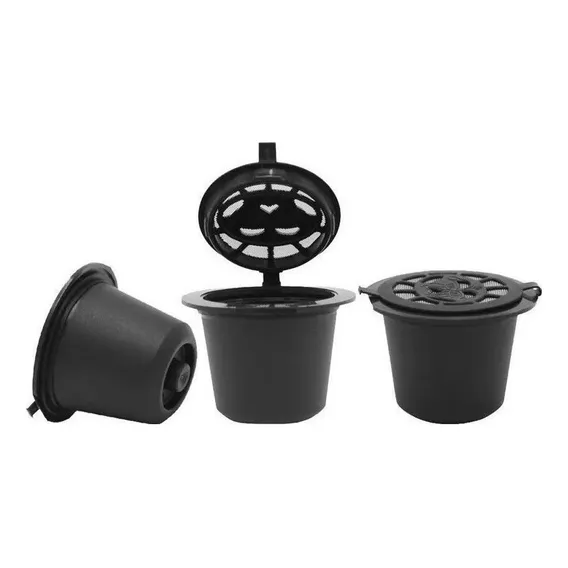 Kit 3 Cápsulas Cafeteira Reutilizável Nespresso Recarregável Foto 1