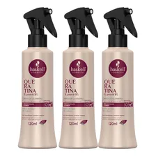 Kit 3 Carga De Queratina Haskell Creme De Pentear 120gr Foto mini 1