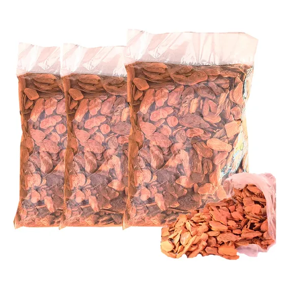 Kit 3 Casca De Pinus 4,5kg Total Proteção Decoração Jardim Foto 1