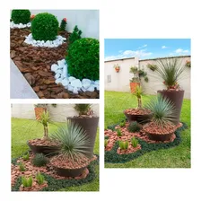 Kit 3 Casca De Pinus 4,5kg Total Proteção Decoração Jardim Foto mini  2