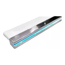 Kit 3 Cascata Fibra Embutir 40cm Inox Com Led Piscina Parede Foto mini  2