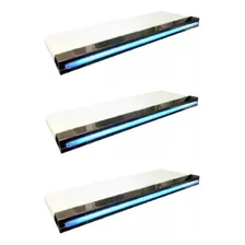 Kit 3 Cascata Fibra Embutir 40cm Inox Com Led Piscina Parede Foto  mini 1