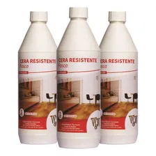 Kit 3 Cera Resistente Fosca Piso Taco Madeira Assoalho W&w Foto mini 1
