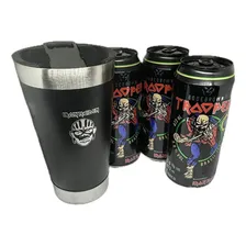 Kit 3 Cerveja 473ml + Copo Térmico 500ml Iron Maiden Trooper Foto mini 1
