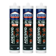 Kit 3 Cola Fixa Tudo Adesivo Montagem Pl700 290g Cascola Foto mini 1
