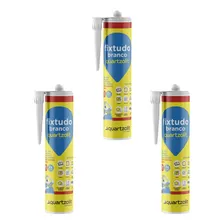 Kit 3 Cola Fixtudo Branco Quartzolit 400g Foto mini 1