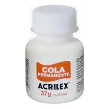 Kit 3 Cola Permanente Para Tecido 37g Acrilex Cor Branco Foto  mini 1