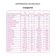 Kit 3 Colagentek Vitafor Colágeno Hidrolisado 300g Neutro Foto mini 3